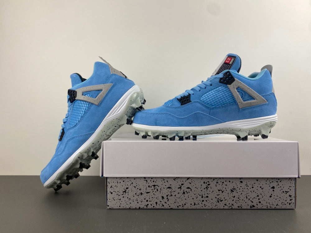 Air Jordan 4 Retro Custom Golf Shoe — University Blue