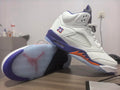 Air Jordan 5 Retro — White & Purple Shark Tooth