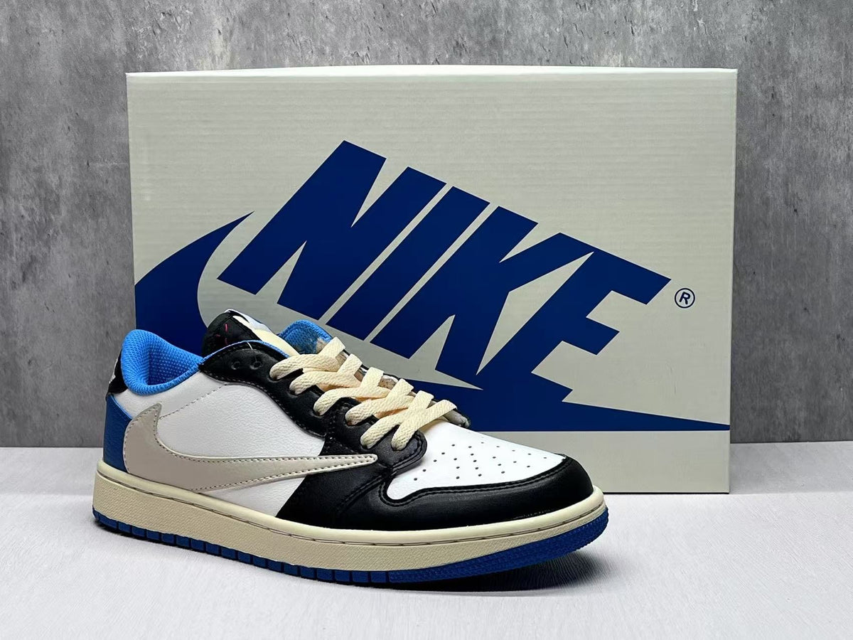 Air Jordan 1 Low WhiteBlue Lightning