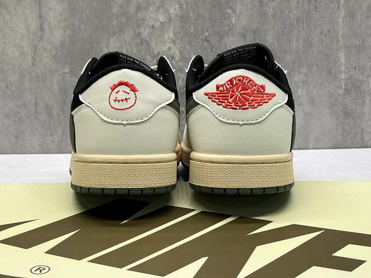 Air Jordan 1 Low TS 5.0 Medium Olive Reverse Hook