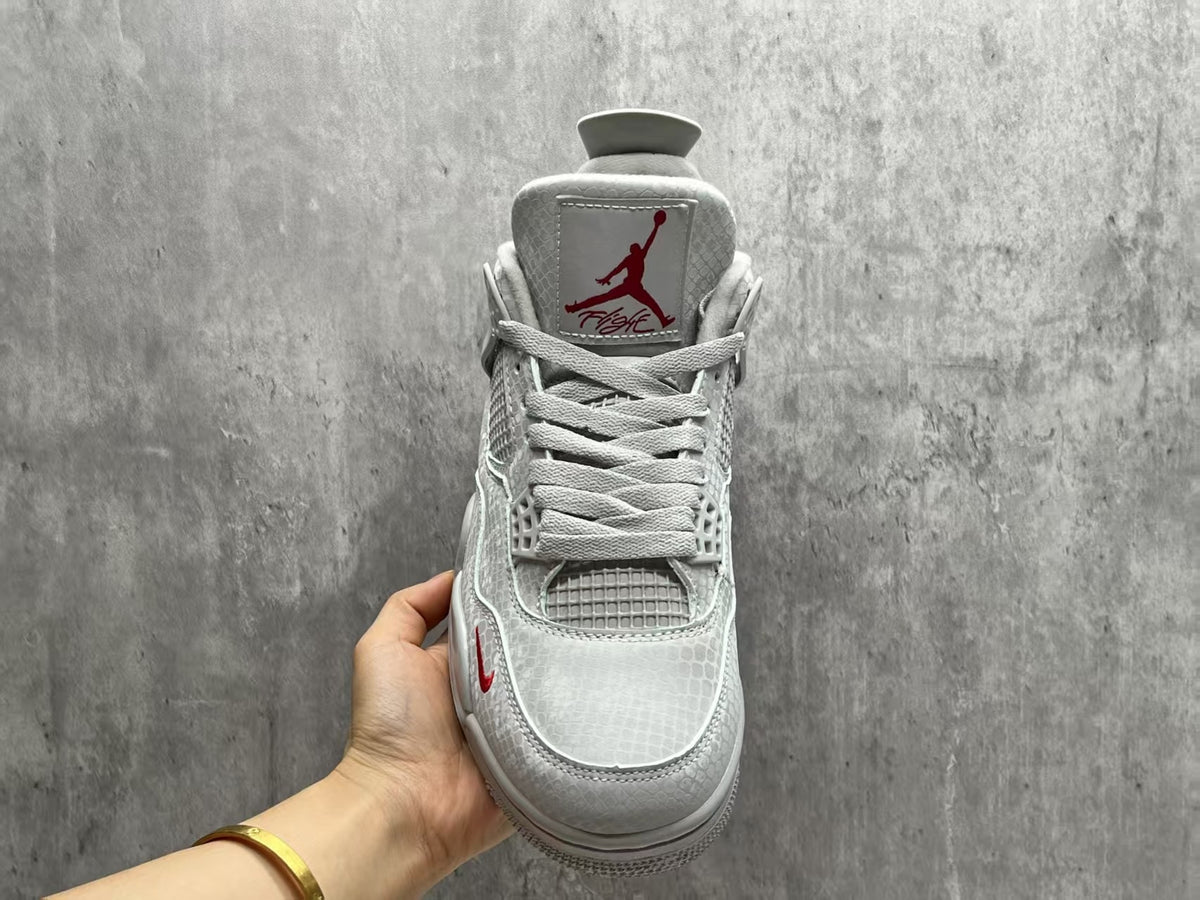 Nigel Sylvester x Air Jordan 4 “Brick After Brick” Grey/Red