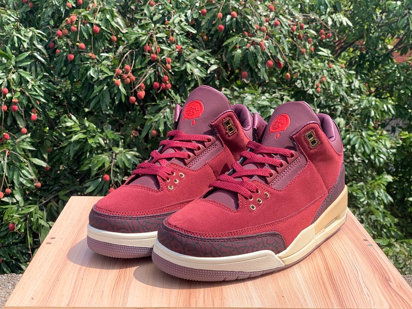 Air Jordan 3 OG "Bin 23" – Team Red / Metallic Gold