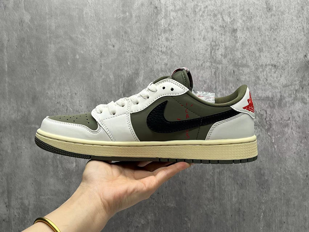 Air Jordan 1 D Reverse Swoosh Off‑White Green