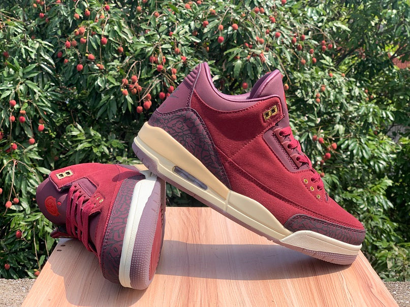 Air Jordan 3 OG "Bin 23" – Team Red / Metallic Gold