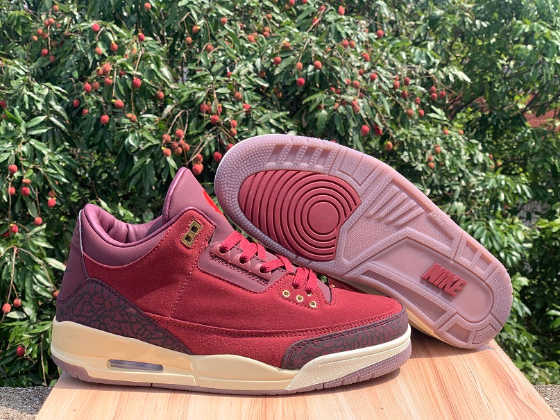 Air Jordan 3 OG "Bin 23" – Team Red / Metallic Gold